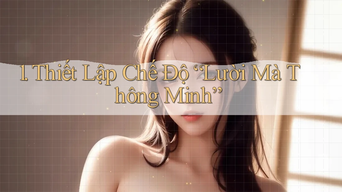 1. Thiết Lập Chế Độ “Lười Mà Thông Minh” 1. Thiết Lập Chế Độ “Lười Mà Thông Minh”