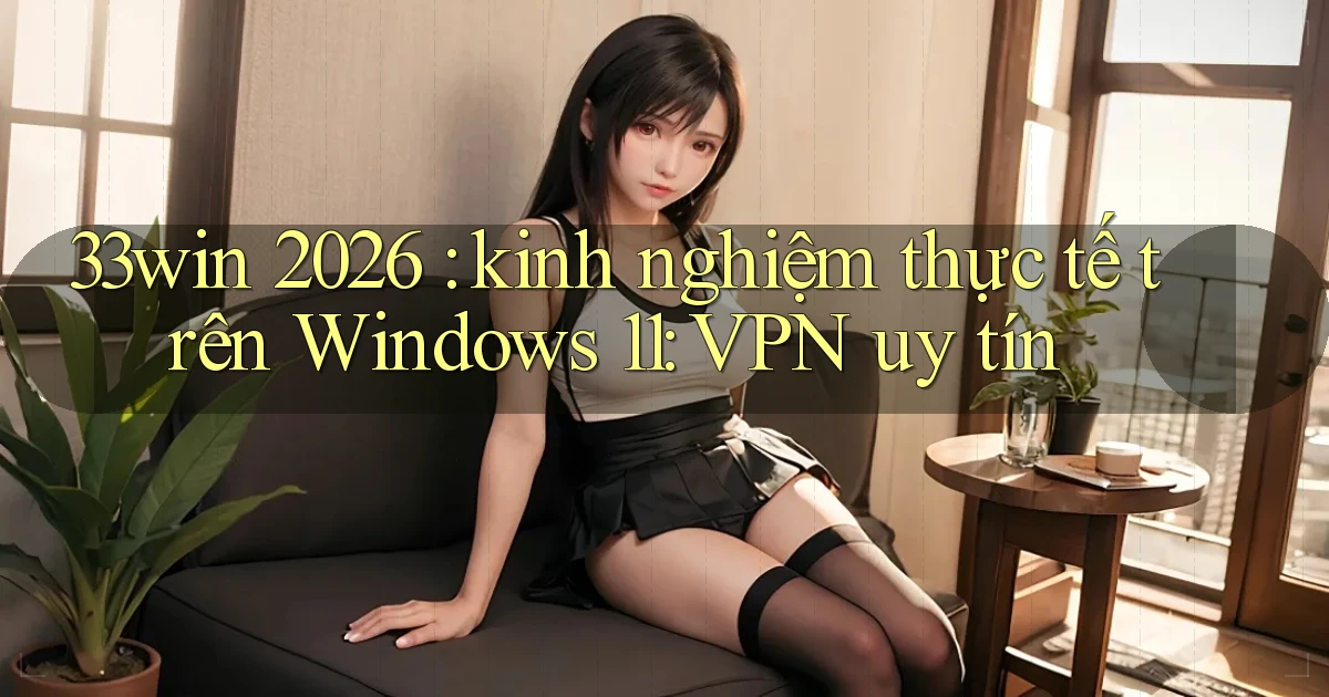 33win 2026 kinh nghiệm thực tế trên Windows 11 VPN uy tín