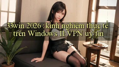 33win 2026 kinh nghiệm thực tế trên Windows 11 VPN uy tín