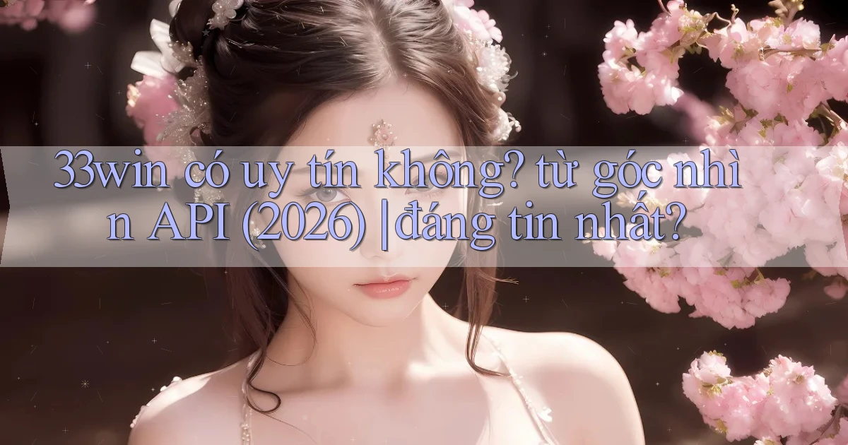33win có uy tín không từ góc nhìn API (2026) đáng tin nhất