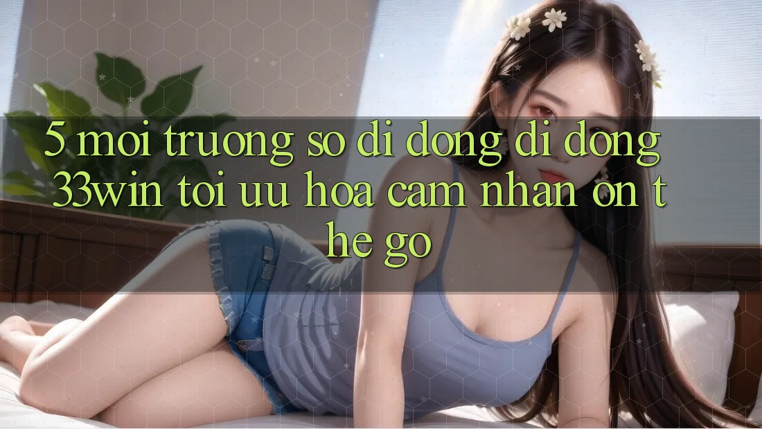 5. Môi trường số di động Di Động 33win - Tối Ưu Hóa Cảm nhận “On-The-Go”