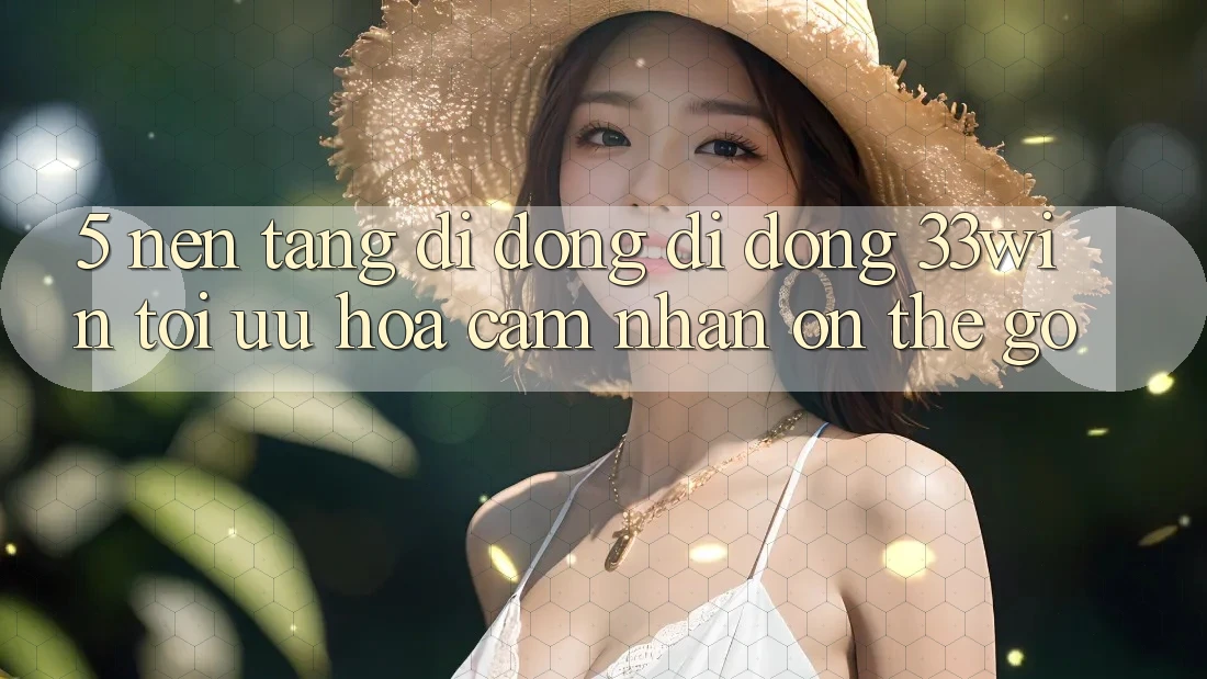 5. Nền tảng di động Di Động 33win - Tối Ưu Hóa Cảm nhận “On-The-Go” 5. Nền tảng di động Di Động 33win - Tối Ưu Hóa Cảm nhận “On-The-Go”