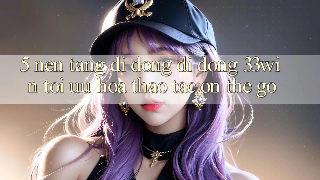 5. Nền tảng di động Di Động 33win - Tối Ưu Hóa Thao tác “On-The-Go”