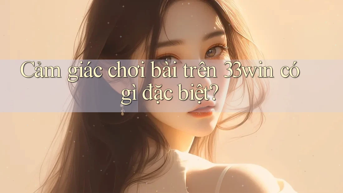 Cảm giác chơi bài trên 33win có gì đặc biệt?
