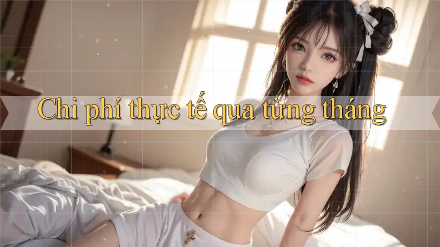 Chi phí thực tế qua từng tháng Chi phí thực tế qua từng tháng