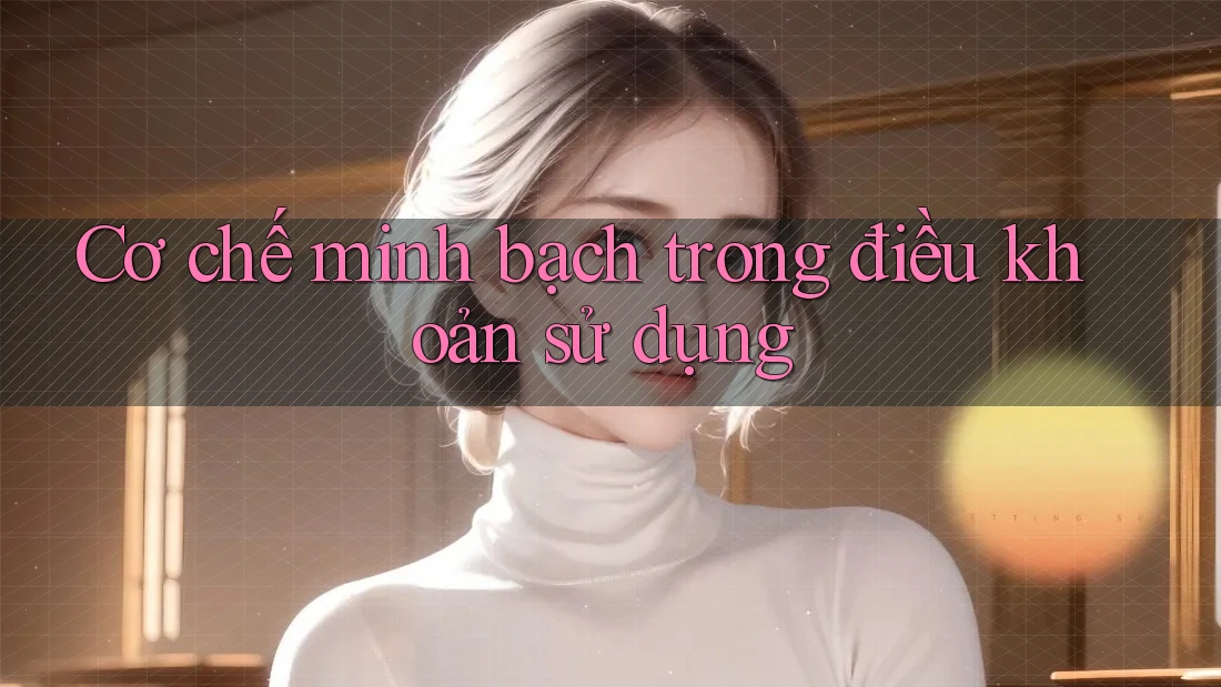 Cơ chế minh bạch trong điều khoản sử dụng