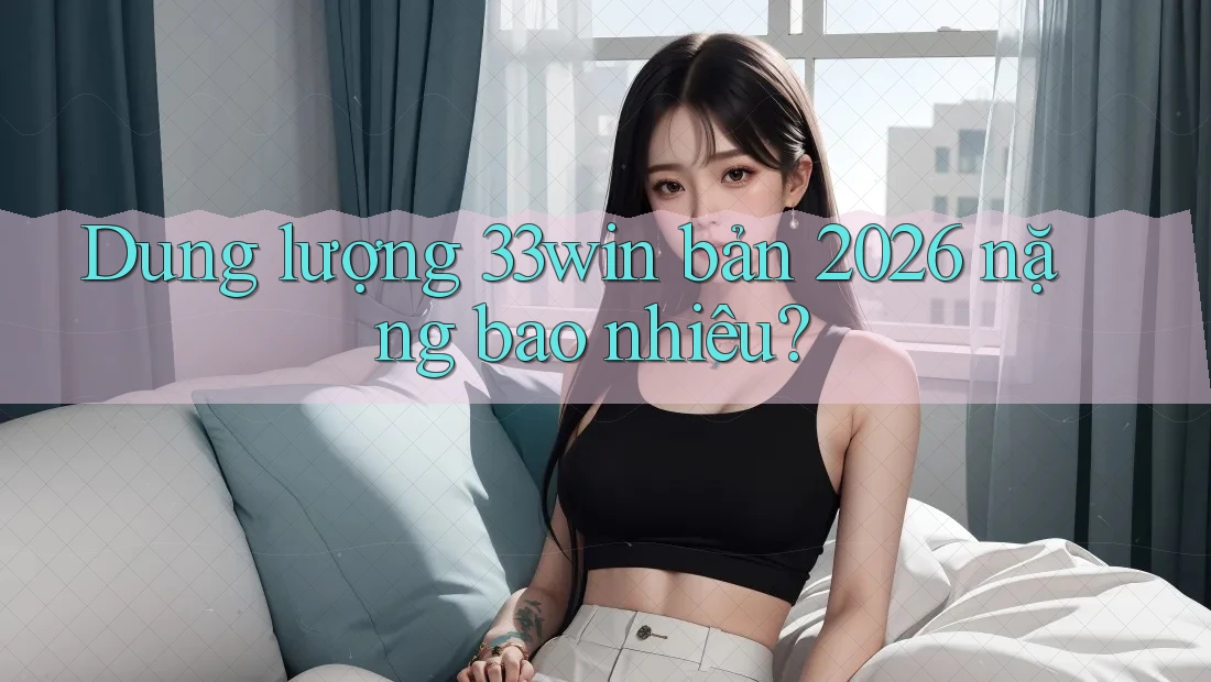 Dung lượng 33win bản 2026 nặng bao nhiêu? Dung lượng 33win bản 2026 nặng bao nhiêu?
