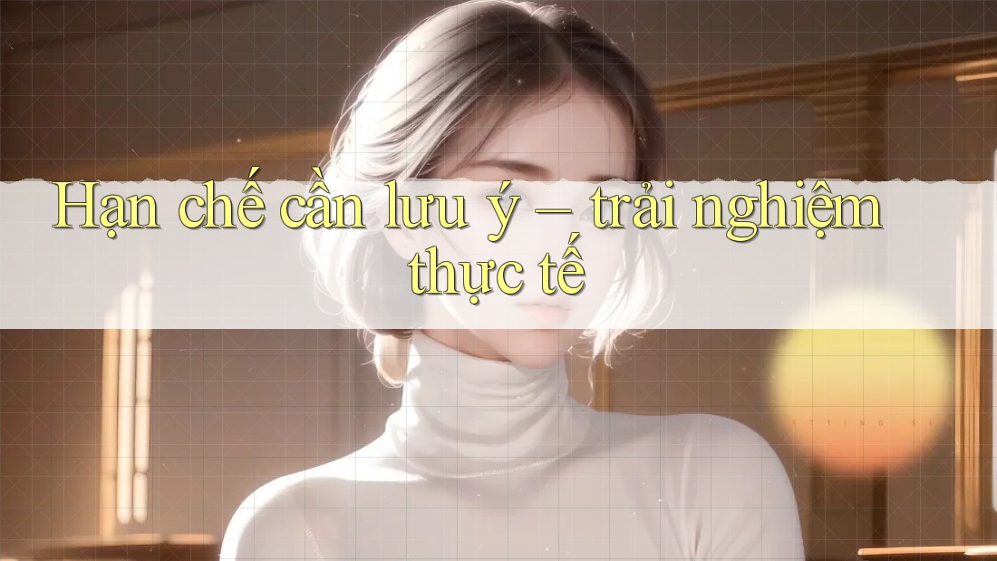 Hạn chế cần lưu ý – trải nghiệm thực tế