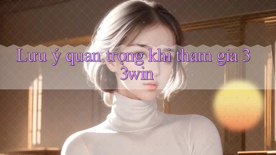 Lưu ý quan trọng khi tham gia 33win