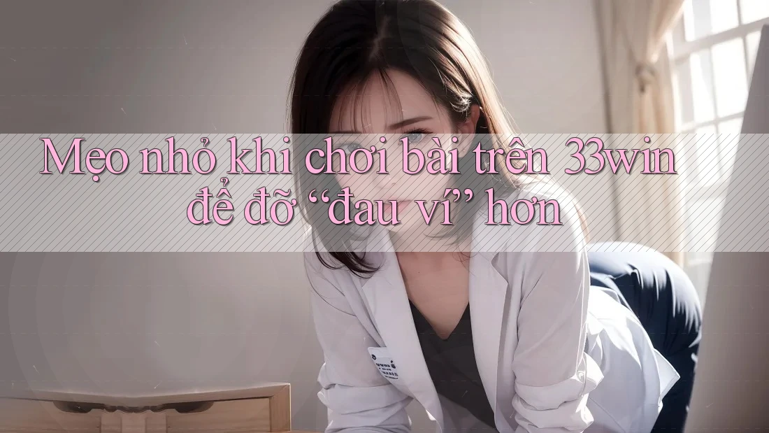 Mẹo nhỏ khi chơi bài trên 33win để đỡ “đau ví” hơn Mẹo nhỏ khi chơi bài trên 33win để đỡ “đau ví” hơn