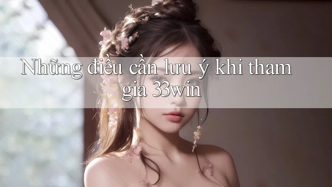 Những điều cần lưu ý khi tham gia 33win