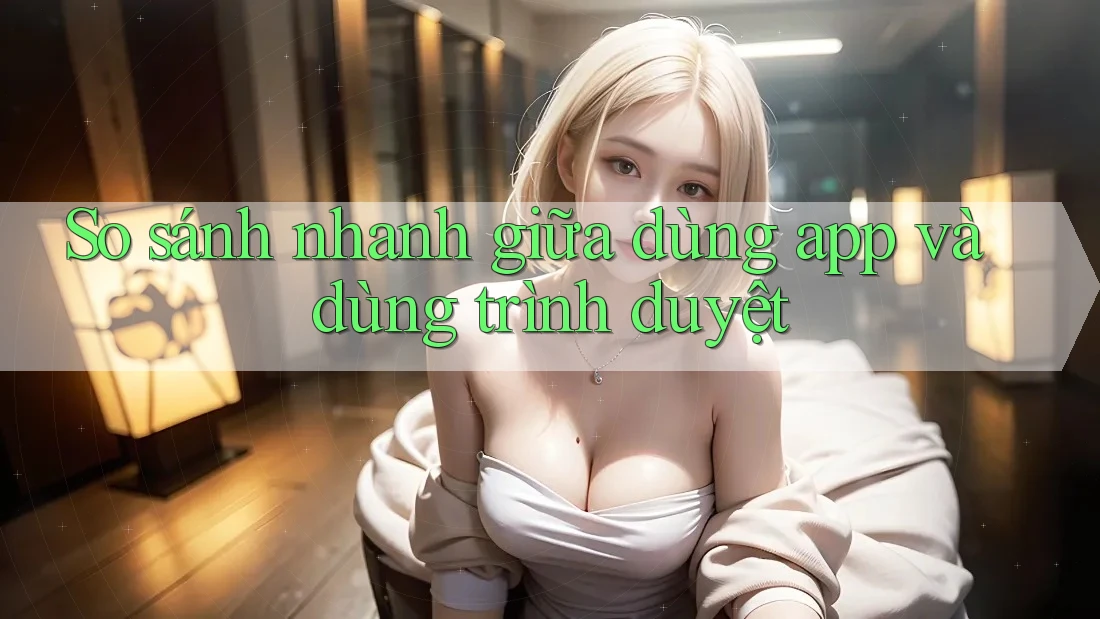 So sánh nhanh giữa dùng app và dùng trình duyệt