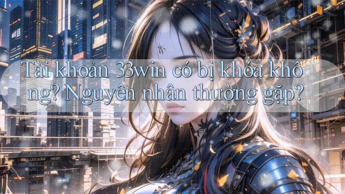 Tài khoản 33win có bị khóa không? Nguyên nhân thường gặp?