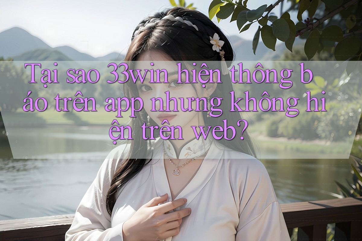 Tại sao 33win hiện thông báo trên app nhưng không hiện trên web?