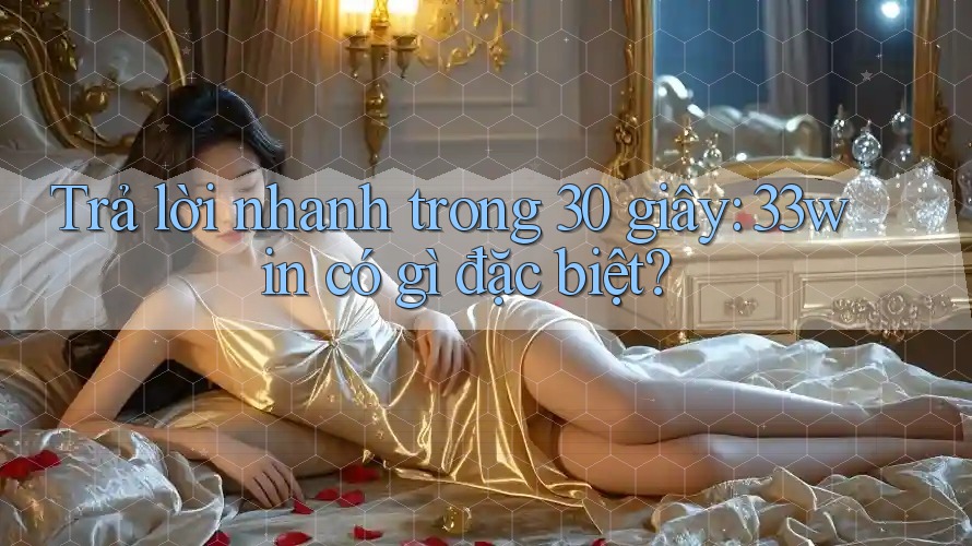 Trả lời nhanh trong 30 giây: 33win có gì đặc biệt?
