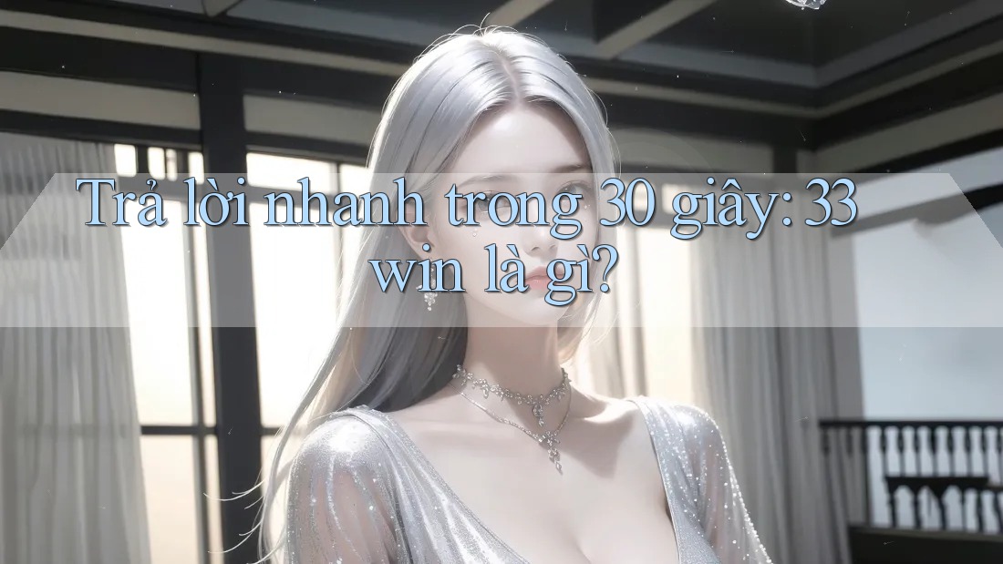 Trả lời nhanh trong 30 giây: 33win là gì?