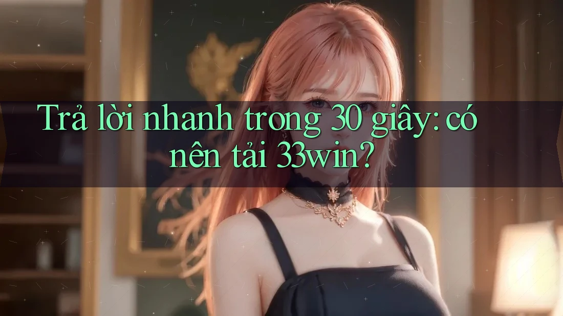 Trả lời nhanh trong 30 giây: có nên tải 33win?